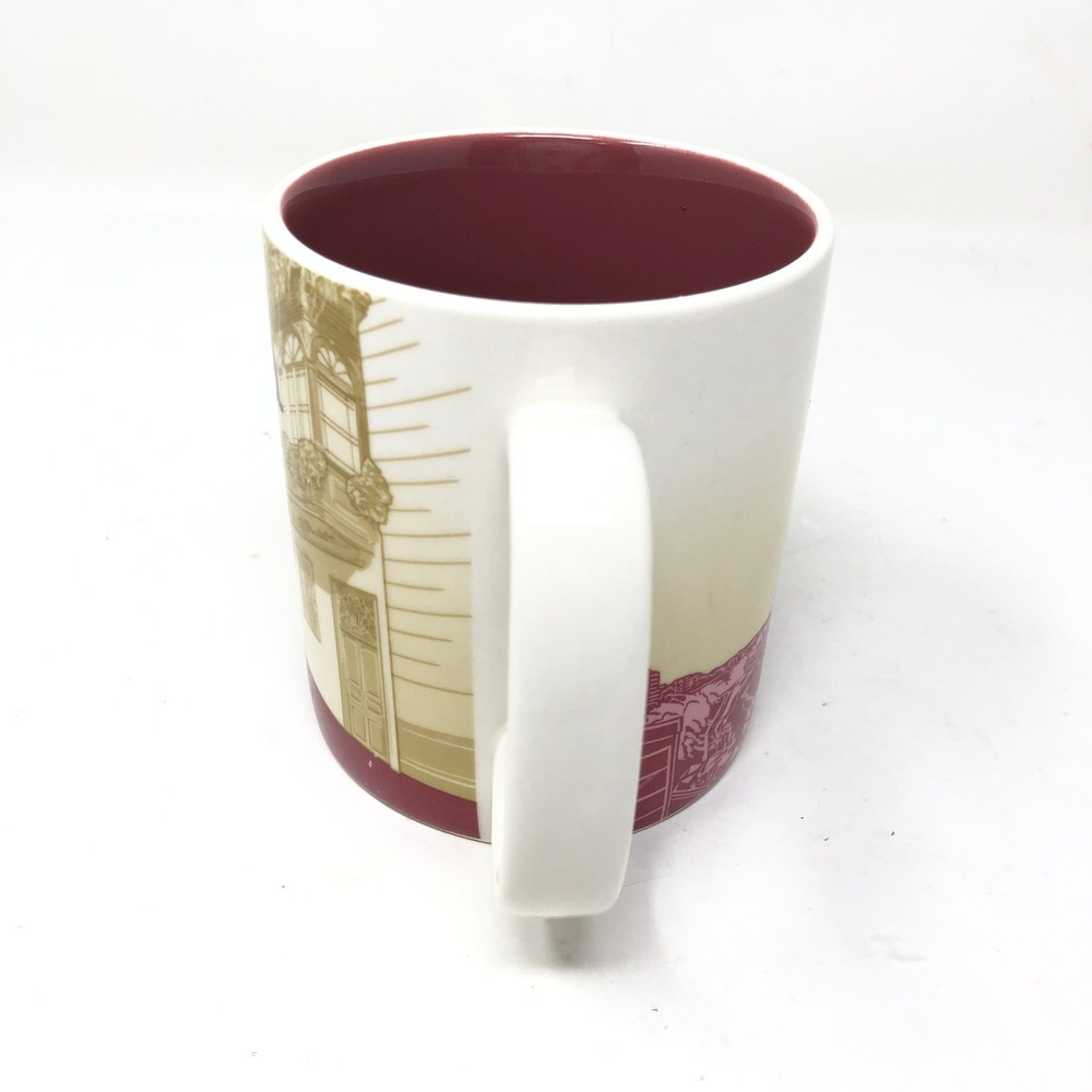 Starbucks 16oz Mug Lima Peru Global Icon Series Red Cream City Souvenir - Picture 4 of 7